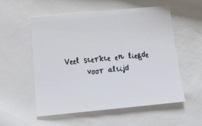 Veel sterkte ‘de komende tijd’